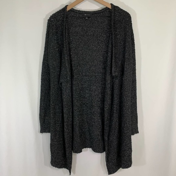 AB Studio large open front cardigan sweater - Picture 1 of 5